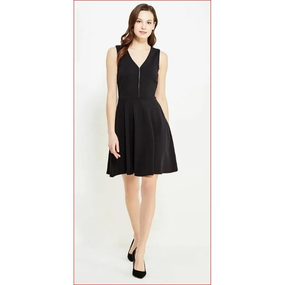 Banana Republic women dress 878829 black 2 MSRP $178